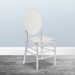 Flash Furniture Flash Elegance Clear Resin Ghost Chair (Y3FLO)