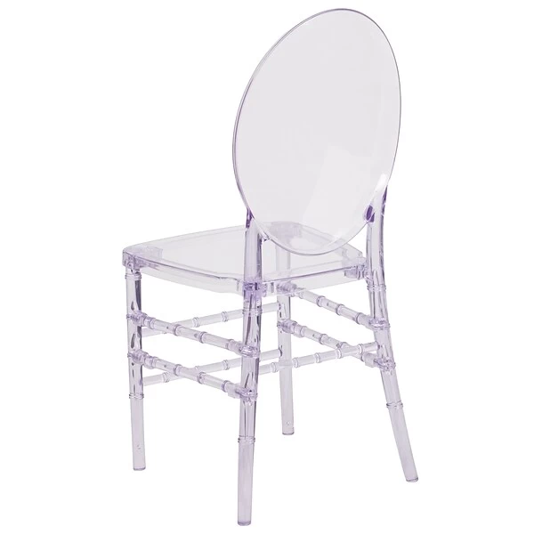 Flash Furniture Flash Elegance Clear Resin Ghost Chair (Y3FLO) - Image 6