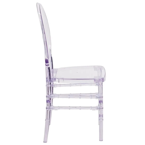 Flash Furniture Flash Elegance Clear Resin Ghost Chair (Y3FLO) - Image 8