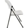 Advantage White Poly Folding Chair, Oversized (FCIM-WG)