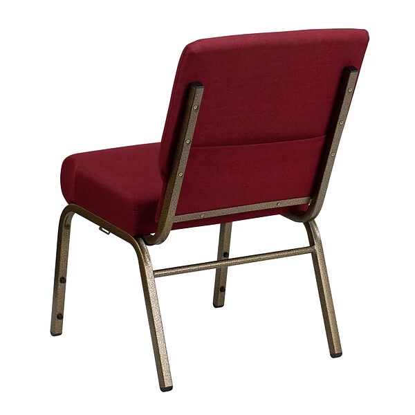Flash Furniture HERCULES™ Fabric Stacking Church Chair With 4"T Seat, Burgundy (FCH2214GV369) - Image 6