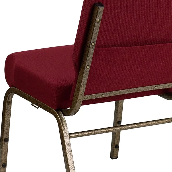 Flash Furniture HERCULES™ Fabric Stacking Church Chair With 4"T Seat, Burgundy (FCH2214GV369) - Image 7