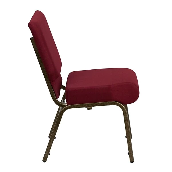 Flash Furniture HERCULES™ Fabric Stacking Church Chair With 4"T Seat, Burgundy (FCH2214GV369) - Image 8