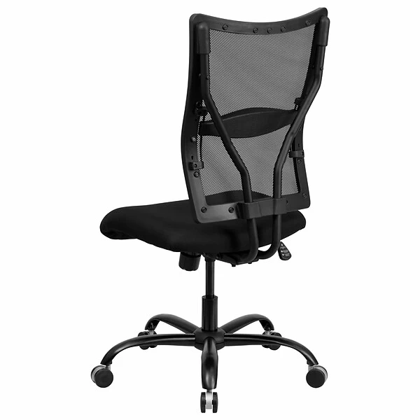 Flash Furniture HERCULES Series Armless Ergonomic Mesh Swivel Big & Tall Executive Office Chair, Black (WL5029SYG) - Image 7