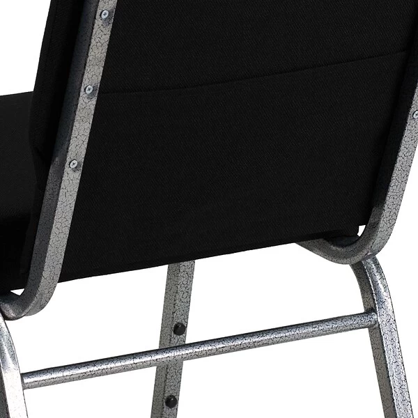 Flash Furniture HERCULES 21'' Church Chairs W/3.75'' Seat Silver Vein Frame (XUCH0221BKSV) - Image 7