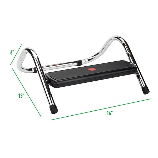 Mind Reader Harmony Collection Mind Reader Footrests, Black (FOUREST-BLK) - Image 2