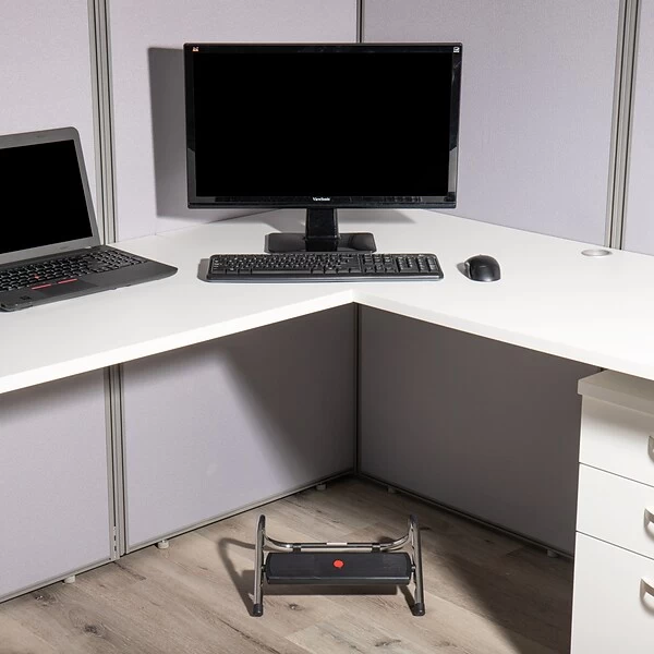 Mind Reader Harmony Collection Mind Reader Footrests, Black (FOUREST-BLK) - Image 3