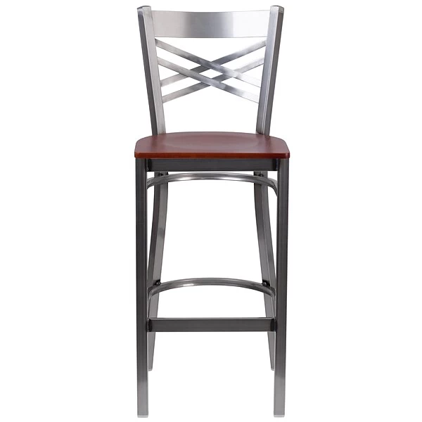 Flash Furniture Traditional Wood Restaurant Barstool With Back, Cherry (XU6F8BCLBARCHYW) - Image 5