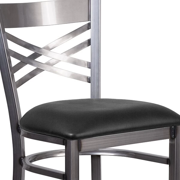 Flash Furniture Traditional Vinyl Restaurant Barstool With Back, Black (XU6F8BCLBARBLKV) - Image 7