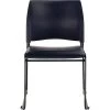 NPS 8700 Series Cafetorium Stack Chair, Black Vinyl Seat/Black Backrest (8710-11-10)