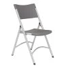 NPS 600 Series Heavy Duty Plastic Folding Chair, Charcoal Slate, 4 Pack (620/4)