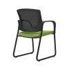 Union & Scale Workplace2.0™ Fabric And Mesh Guest Chair, Pear, Integrated Lumbar, Armless (53271)