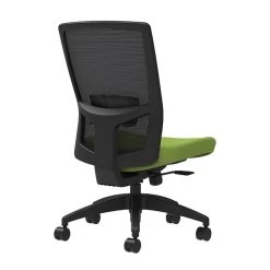 Union & Scale Workplace2.0™ Fabric Task Chair, Pear, Adjustable Lumbar, Armless, Synchro-Tilt W/Seat Slide Seat Control (53621)