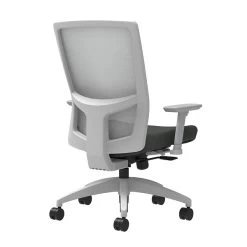 Union & Scale Workplace2.0™ Fabric Task Chair, Iron Ore, Integrated Lumbar, 2D Arms, Synchro-Tilt With Seat Slide (53484)