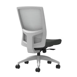 Union & Scale Workplace2.0™ Fabric Task Chair, Iron Ore, Integrated Lumbar, Armless, Synchro-Tilt W/ Seat Slide Control (53506)