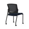 Union & Scale Workplace2.0™ Fabric Guest Chair, Navy, Integrated Lumbar, Armless, Stationary, Fully Assembled (53719)