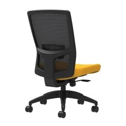 Union & Scale Workplace2.0™ Fabric Task Chair, Goldenrod, Adjustable Lumbar, Armless, Synchro-Tilt W/ Seat Slide Control (53619)