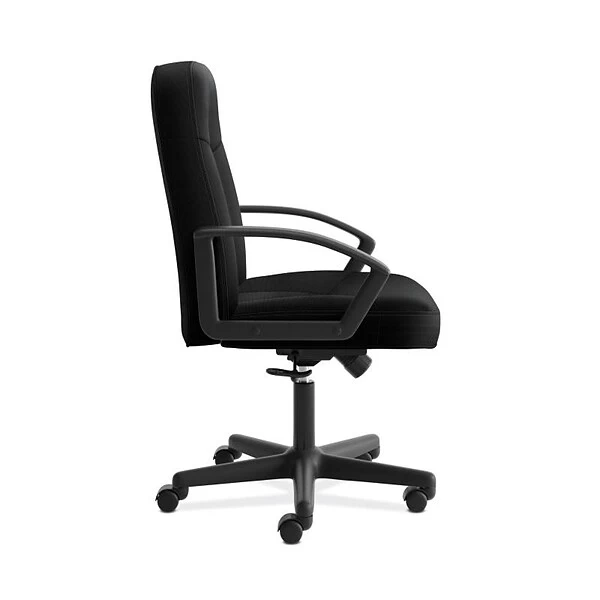 HON High-Back Executive Chair, Center-Tilt, Fixed Arms, Black Fabric (BSXVL601VA10) - Image 2