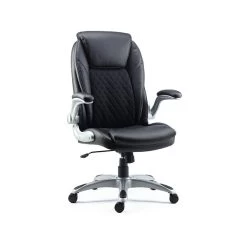 Quill Brand® Sorina Bonded Leather Chair, Black (51471)