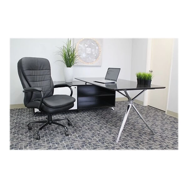 Boss Office Products CaressoftPlus Executive Big & Tall Chair, Black (B991-CP) - Image 5
