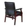 Regency Ivy Wood Accent Chair, Black (9075BK)