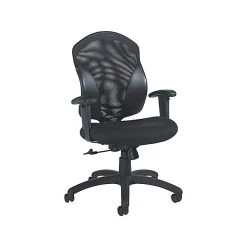 Global Mesh Back Fabric Conference Chair, Black (19514550JN02)