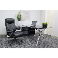 Boss Double Layer Executive Chair, Black (B8661)