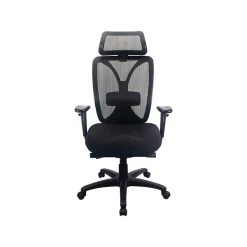 Tempur-Pedic Mesh Back Fabric Computer And Desk Chair, Black (TP6450-BLKMB)