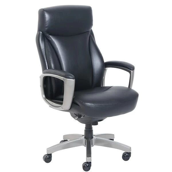 La-Z-Boy Arcadian Bonded Leather Executive Chair, Black (60009) - Image 3