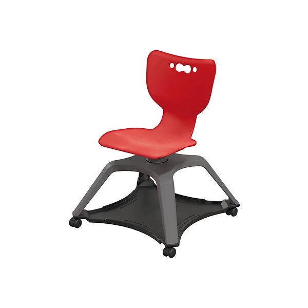MooreCo Hierarchy Enroll Polypropylene School Chair, Red (54325-Red-NA-NN-SC) - Image 2
