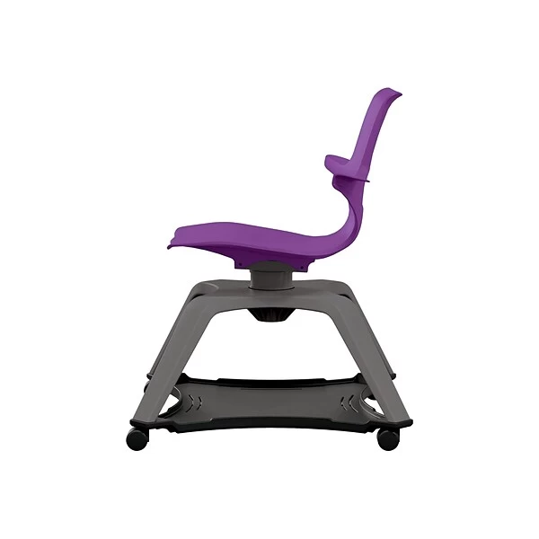 MooreCo Hierarchy Enroll Polypropylene School Chair, Purple (54325-Purple-WA-NN-SC)