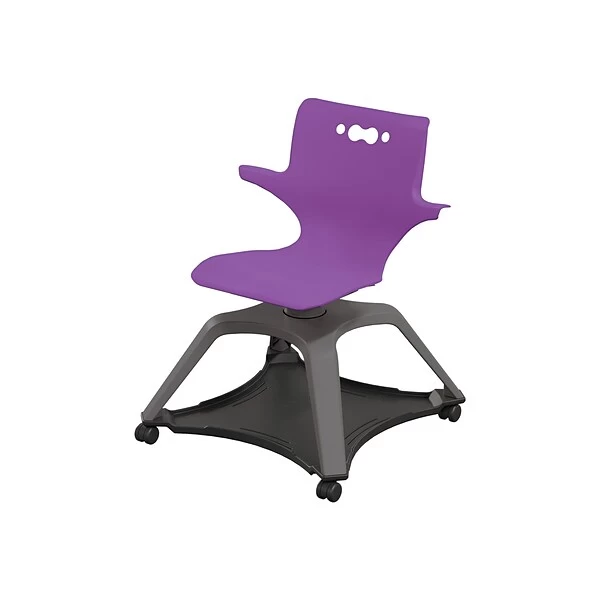 MooreCo Hierarchy Enroll Polypropylene School Chair, Purple (54325-Purple-WA-NN-SC) - Image 2