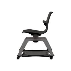 MooreCo Hierarchy Enroll Polypropylene School Chair, Black (54325-Black-WA-NN-SC)