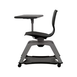 MooreCo Hierarchy Enroll Polypropylene School Chair, Black (54325-Black-NA-TN-SC)