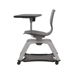 MooreCo Hierarchy Enroll Polypropylene School Chair, Cool Gray (54325-Gray-NA-TC-SC)