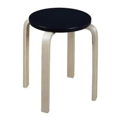 Niche Mia Bentwood Stool, Natural/Black (2010NTBK)
