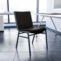 Flash Furniture HERCULES Vinyl Office Chair, Black (XU-60153-BK-VYL-GG)