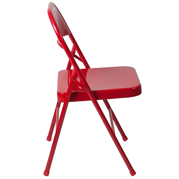 Flash Furniture HERCULES Series Metal Folding Chair, 4/Pk (4BDF002RED) - Image 7