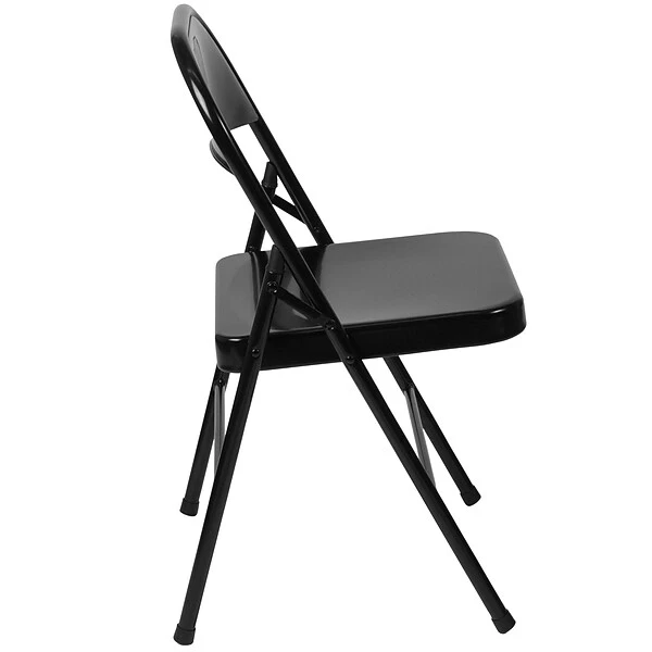 Flash Furniture HERCULES Series Metal Folding Chair, 4/Pk (4BDF002BK) - Image 7