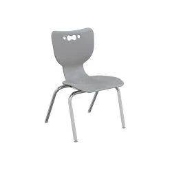 MooreCo Hierarchy 4-Leg Plastic School Chair, Gray (53316-1-GREY-NA-CH)