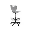 MooreCo Hierarchy 5-Star Plastic School Chair, Cool Gray (53512-GREY-NA-HC)