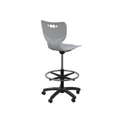 MooreCo Hierarchy 5-Star Plastic School Chair, Cool Gray (53512-GREY-NA-HC)