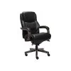 La-Z-Boy Delano Ergonomic Leather Executive Big & Tall Chair, 400 Lb. Capacity, Jet Black/Gray (CHR10045B)